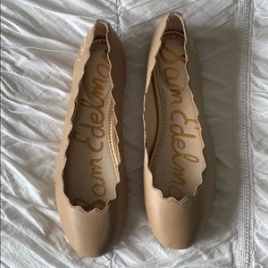 Sam Edelman Francis Flats, Nude Leather, Unworn